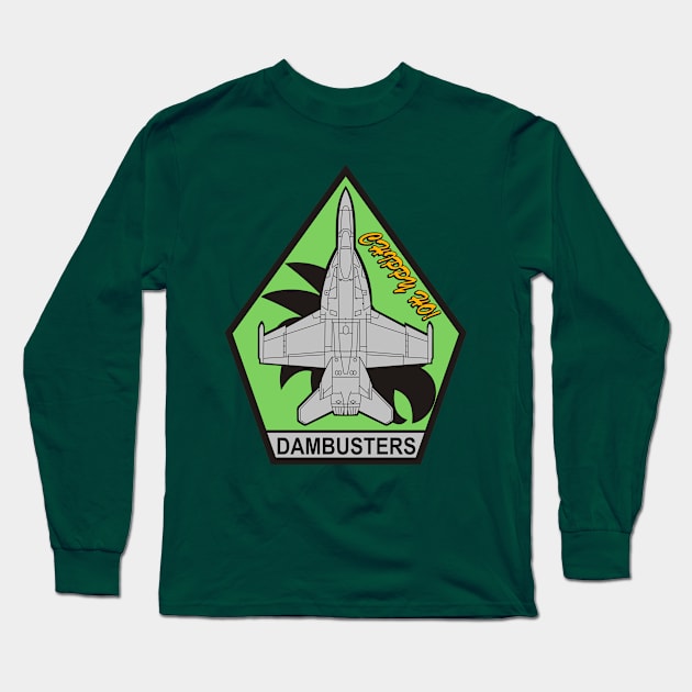 VFA-195 Dambusters - F/A-18 Long Sleeve T-Shirt by MBK